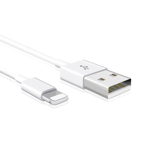 Lightning cable, 0.25m, 2A, white 2
