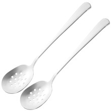 Cucharas ranuradas de acero inoxidable Eease2Pcs, cucharas de cocina para olla caliente, utensilios de cocina esenciales