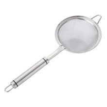FloHua Filter Spoon Stainless Steel Fine Mesh Skimmer for Hot Pot, Gravy & Cooking | Compatible with Grease Skimming