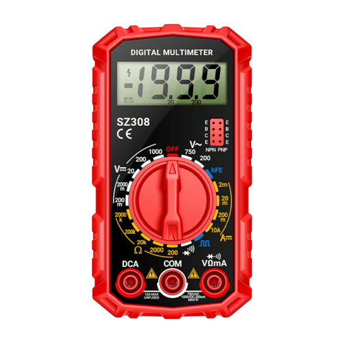 SZ308 Digital Multimeter Voltage Resistance Meter AC/DC Current Meter Electrician LCD Backlight Ohm Square Wave Test A 1