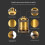Industrielle Lampenfassung, Vintage, Retro, Edison E27, Bronze 4