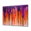Pintura abstrata colorida em tons de roxo e laranja, pôster em tela, ideal para decoração de quarto e escritório, 20x30 cm (8x12 polegadas). 1