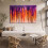 Pintura abstrata colorida em tons de roxo e laranja, pôster em tela, ideal para decoração de quarto e escritório, 20x30 cm (8x12 polegadas). 7