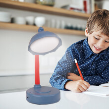 Lampe de bureau LED ZKCCNUK, pliable et rechargeable, 3 températures de couleur, intensité réglable, protection contre la lumière bleue,