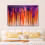 Pintura abstrata colorida em tons de roxo e laranja, pôster em tela, ideal para decoração de quarto e escritório, 20x30 cm (8x12 polegadas). 8