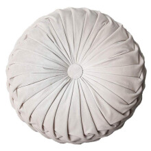 Coussin rond plissé en velours en forme de citrouille, coussin de canapé, coussin de sol, décoration pour la maison