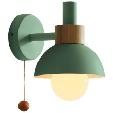 Lampe de salon/porche/allée, style nordique minimaliste moderne, lampe de chevet, applique murale Macaron (verte)