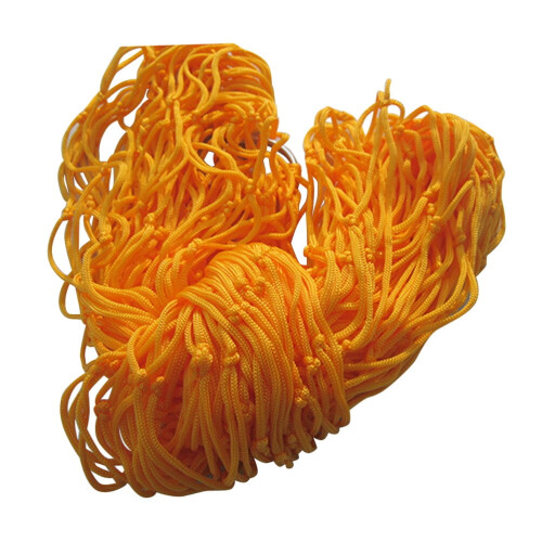Orange Nylon Mesh Hammock for Outdoor Camping