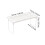 Expandable Stacking Cabinet Shelf Rack, S/M/L Sizes, Folding & Stackable Counter Organizer, Compatible with Kitchen, Pantry, White 2