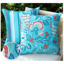 Set van 2 waterdichte buitenkussenhoezen 18x18 cm, modern en schattig patroon, decoratieve vierkante sierkussenhoezen voor buiten.