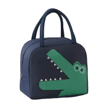 Sac à lunch isotherme mignon Yhmxh, boîte à bento réutilisable à motif animal, imperméable et étanche, portable pour le travail, les voyages