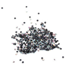 Conjunto de 1440 peças de strass termocolantes SS16 de 4 mm com base plana em resina cristal AB para decoração de roupas, bolsas, joias e