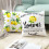 Μαξιλαροθήκες Cheer.US Lemon 18x18" Buffalo Check, συμβατές με καλοκαιρινή διακόσμηση 5