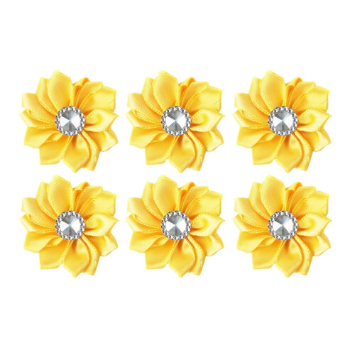 Chuangji Cloth Bloom Αξεσουάρ DIY Σατέν Λουλούδια Απλικέ Ύφασμα Λουλούδι Ρούχα DIY Λουλούδια