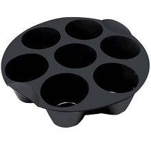 Silicone Muffin Cake Cups Air Fryer Accessories 7 Grids Cake Cups (Random Color)
