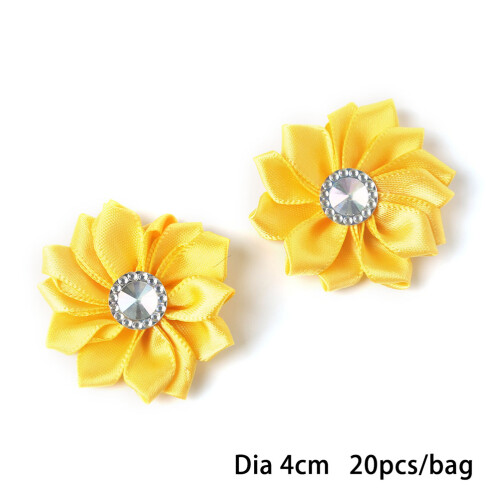 Chuangji Cloth Bloom Αξεσουάρ DIY Σατέν Λουλούδια Απλικέ Ύφασμα Λουλούδι Ρούχα DIY Λουλούδια 2
