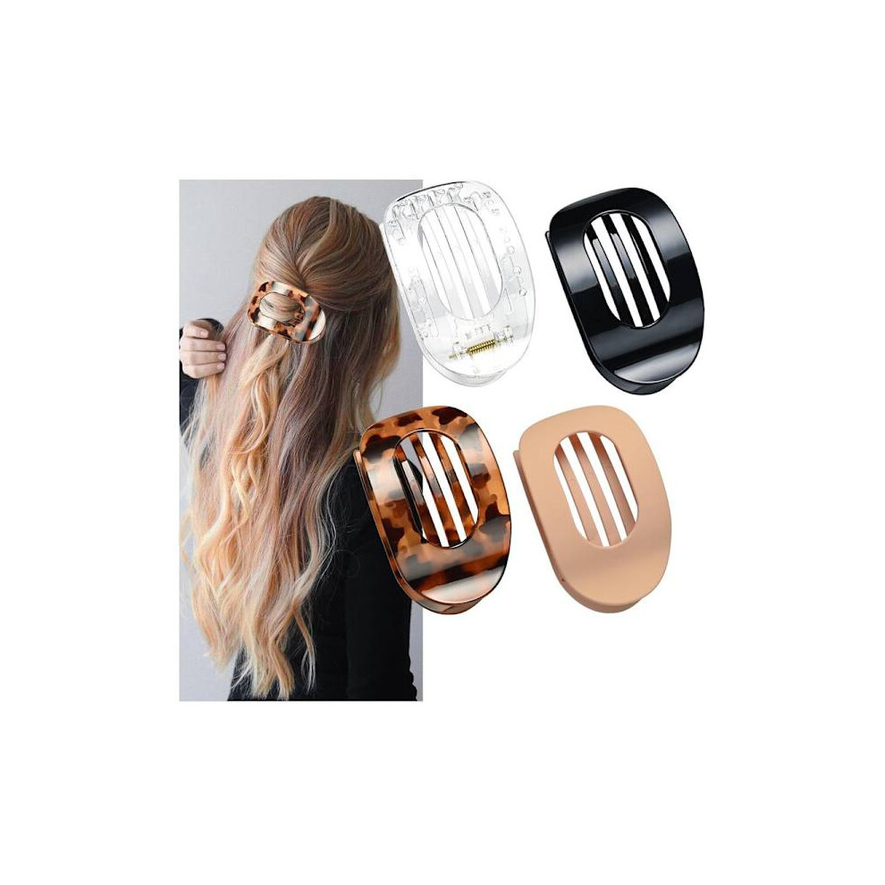Pcs Flat Hair Clips For Women, Curved Design, Hair Clips For Lying, Running - Matte Strong Grip Hair Clips For Thin, Thick Hair 9423501556493