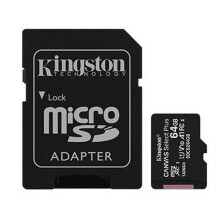 MEM-MICROSD-KINGSTON-SDCS2/64GB - MICRO SD-KORT 64GB KLASSE 10