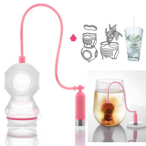 Dekaim Tea Infuser, Καινοτόμο φίλτρο σιλικόνης Diver για παρασκευή τσαγιού στο σπίτι (Rose) 1