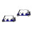 2Pcs Mini Diecast Golf Cart With Pullback Action For Kids And Adults 6