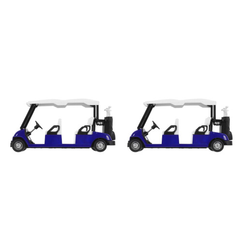 2Pcs Mini Diecast Golf Cart With Pullback Action For Kids And Adults 2