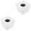 2pcs Microphone Logo Microphone Case White Plastic Wireless 5