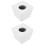 2pcs Microphone Logo Microphone Case White Plastic Wireless 7