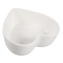 4Pcs Heart Shaped Porcelain Dessert Bowl Set For Condiments Appetizers