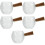 5Pcs Wooden Handle Glass Creamer Pitcher Cup Set 8