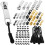 One Set Zipper Repair Kit With Pulls Stops And Replacement Parts 1