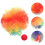 3Pcs Explosion Head Wig Cosplay Fluffy Clown Wig With Kit 11