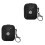 2Pcs Compact Black PU Earphone Protector Impact Resistant Sleeve 3