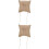 6pcs Set Easter Rabbit Bunting Banner Retro Style Decorations For Party 6