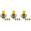 6Pairs Multi-Color Acrylic Easter Earrings Bee Drop Dangle for Party 6