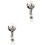2 Pcs Easy-To-Pull Badge Work Badges Accessories Telescopic Holder 3