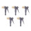 5Pcs Multi Handheld Mortar Grout Applicator Tool for Tile and Ceramics 5