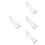 4Pcs White Ceramic Push Button Igniter Kit for Flame Effects Stage Use 4