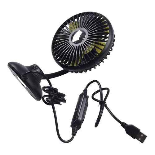 4pcs Car Fan Fan Cool Car Gadgets Abs Black 2