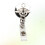 2 Pcs Easy-To-Pull Badge Work Badges Accessories Telescopic Holder 9