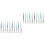 20 Pcs Silicone Mask Brush Plastic Sector Makeup Tools 4
