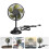 4pcs Car Fan Fan Cool Car Gadgets Abs Black 11