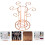 2Pcs Upside-Down Goblet Stand Golden Iron Wine Glass Display Rack 9