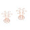 2Pcs Upside-Down Goblet Stand Golden Iron Wine Glass Display Rack 5