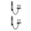 2Pcs Durable Metal Door Chain Locks for Inside Doors Front Door Use 6