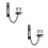 2Pcs Durable Metal Door Chain Locks for Inside Doors Front Door Use 3