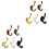 10 Pcs Mini House Hooks Wall Hangers Tiny Clothing Hooks 3