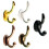 10 Pcs Mini House Hooks Wall Hangers Tiny Clothing Hooks 9