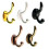10 Pcs Mini House Hooks Wall Hangers Tiny Clothing Hooks 11