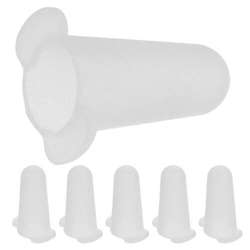 18Pcs White Silicone Piping Tip Covers Reusable Dustproof Nozzle Caps