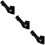 3 Pcs Universal Flag Pole Holder Flagpole Bracket Adjustable Mount 7